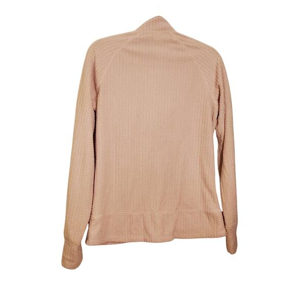 Avalanche Cream Fuzzy Soft Midweight Textured Fleece Jacket, Women's Medium - Picture 6 of 8